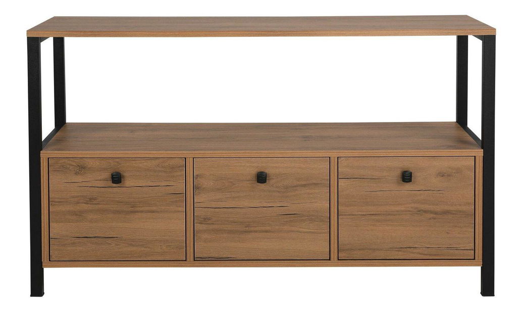 Skříňka Narula (ořech + černá) *bazar