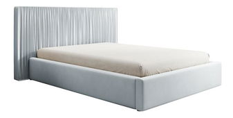 Manželská postel 140 cm Thala 140 (s roštem) (s úl. prostorem) (světle šedá + černá)