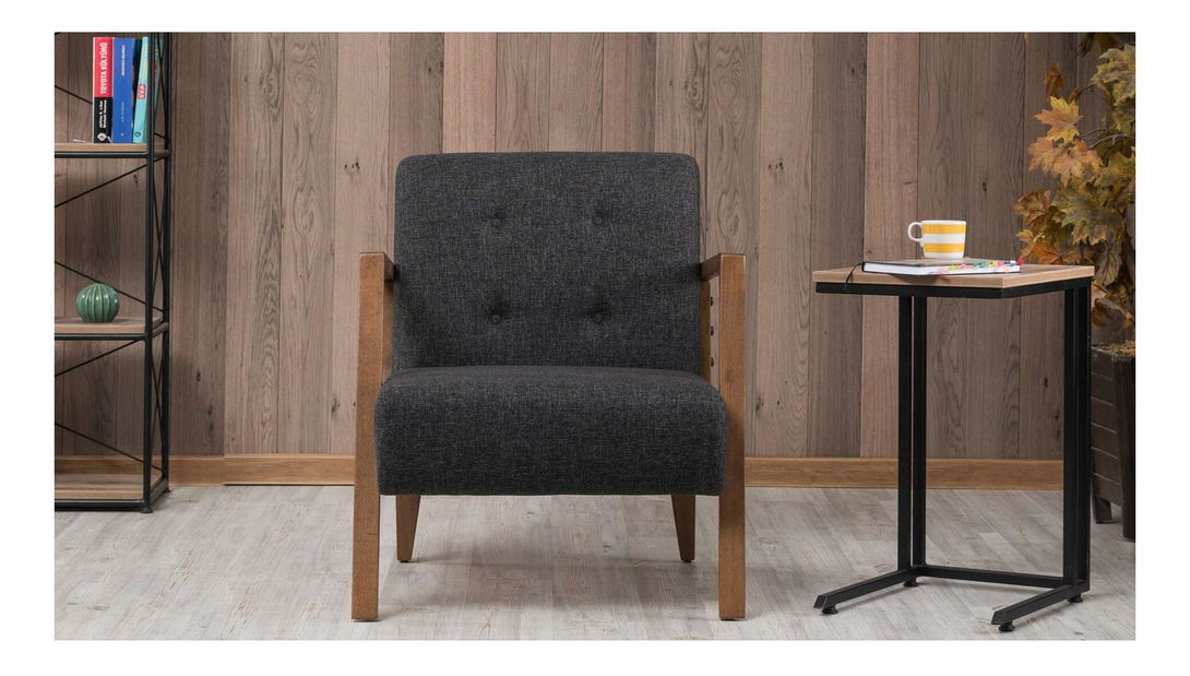 Křeslo Kramer K (tmavě šedá)