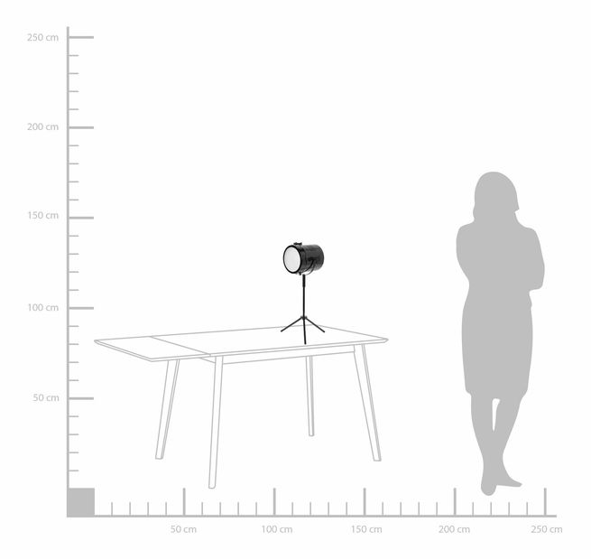 Stolní lampa Hanah (černá)