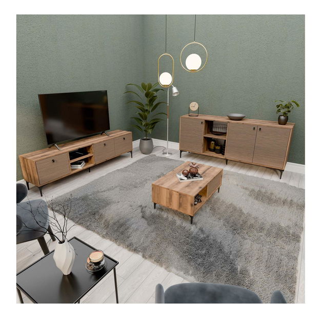 Sestava nábytku do obývacího pokoje Settle 2 (ořech)