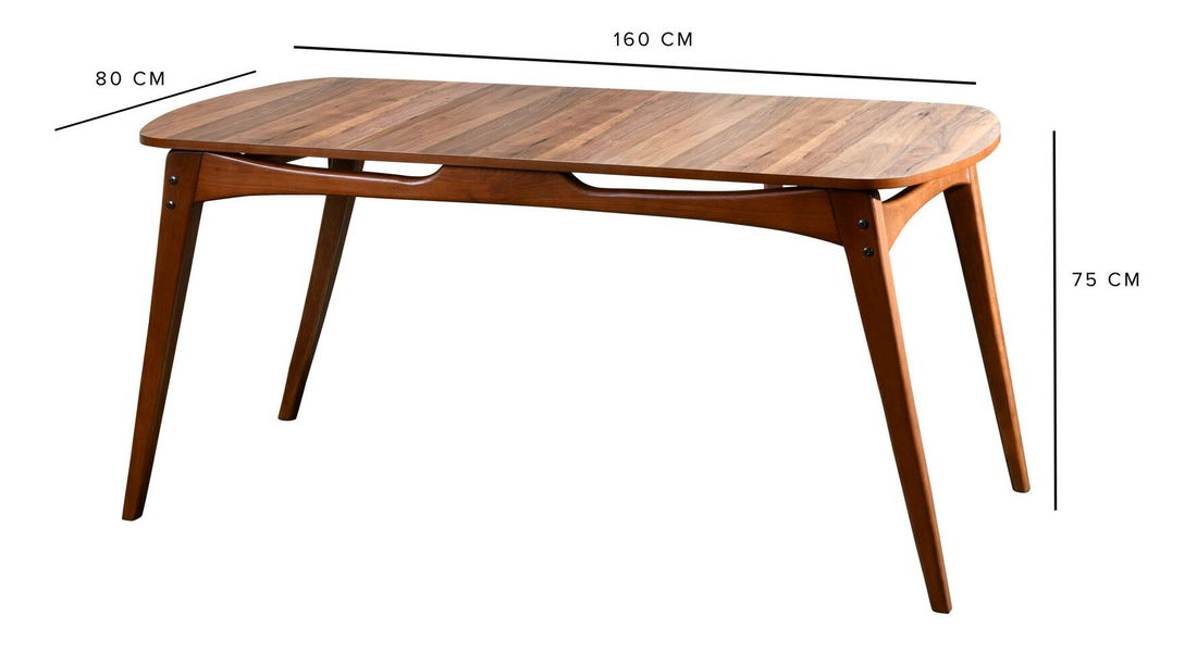 Jídelní set Toukuta (Ořech + Krémová)