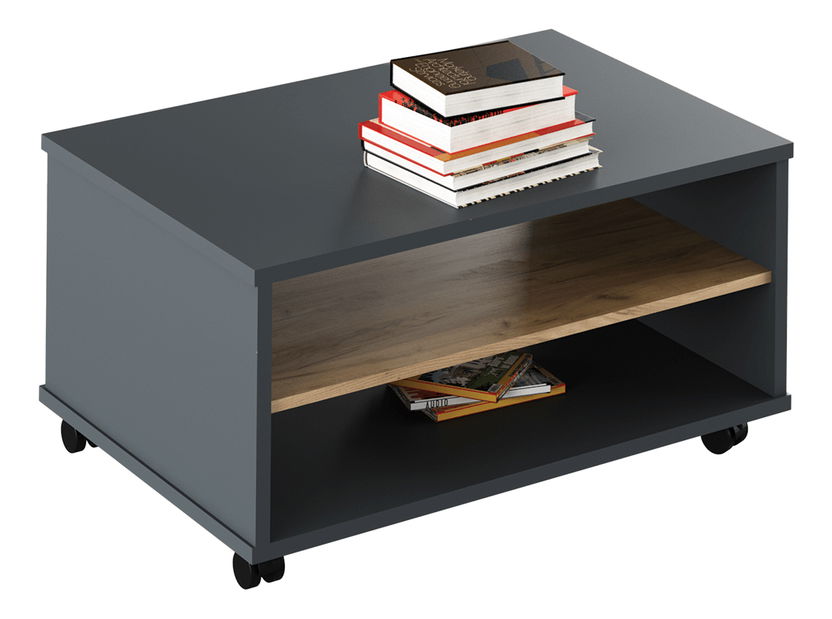 Konferenční stolek Hamila NEW TYP 32 (grafit + dub artisan)
