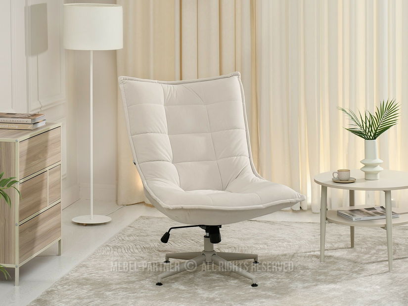 Relaxační křeslo Palmaves (krémová)