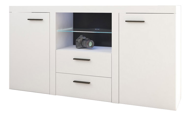 Komoda Rudby (bílá) (bez osvětlení)