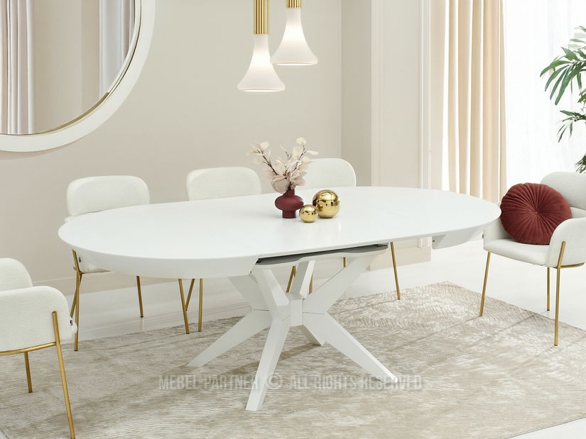 Jídelní stůl Viajaban (bílá)