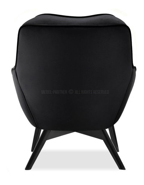 Designové křeslo Merch (černá + dub)