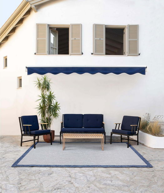 Zahradní 1 -místná pohovka Algol (tmavě modrá)