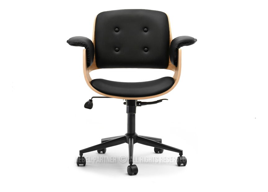 Křeslo Duckie (dub černý + černá)