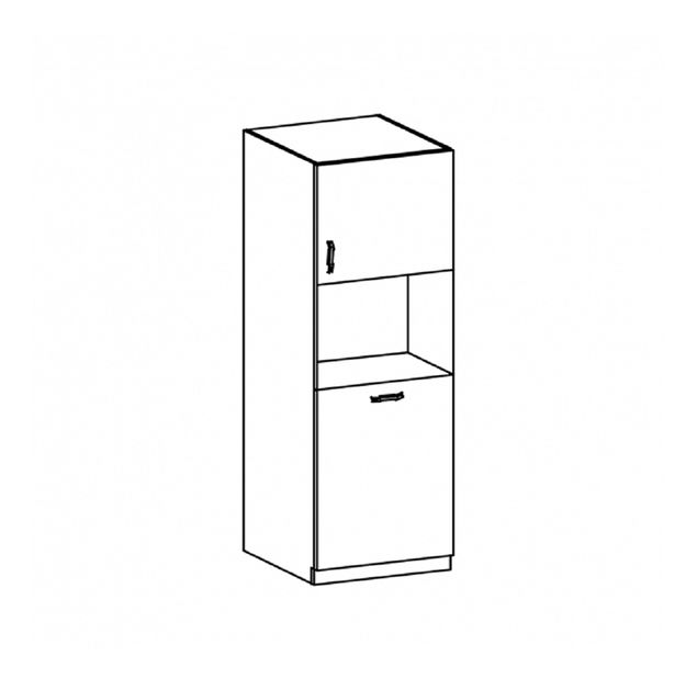 Potravinová skříňka Regnar D60P (sosna nordická + bílá)