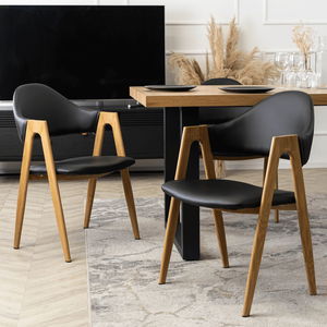  Jídelní židle Walsh (černá)