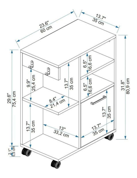 Koupelnová skříňka Rebooke (borovice atlantická + antracit)