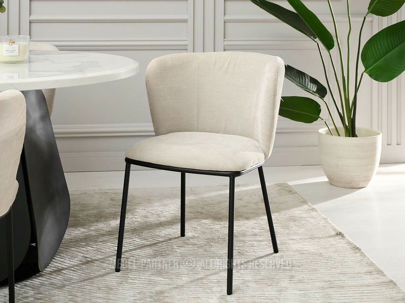 Jídelní židle Koalas (béžová + černá)