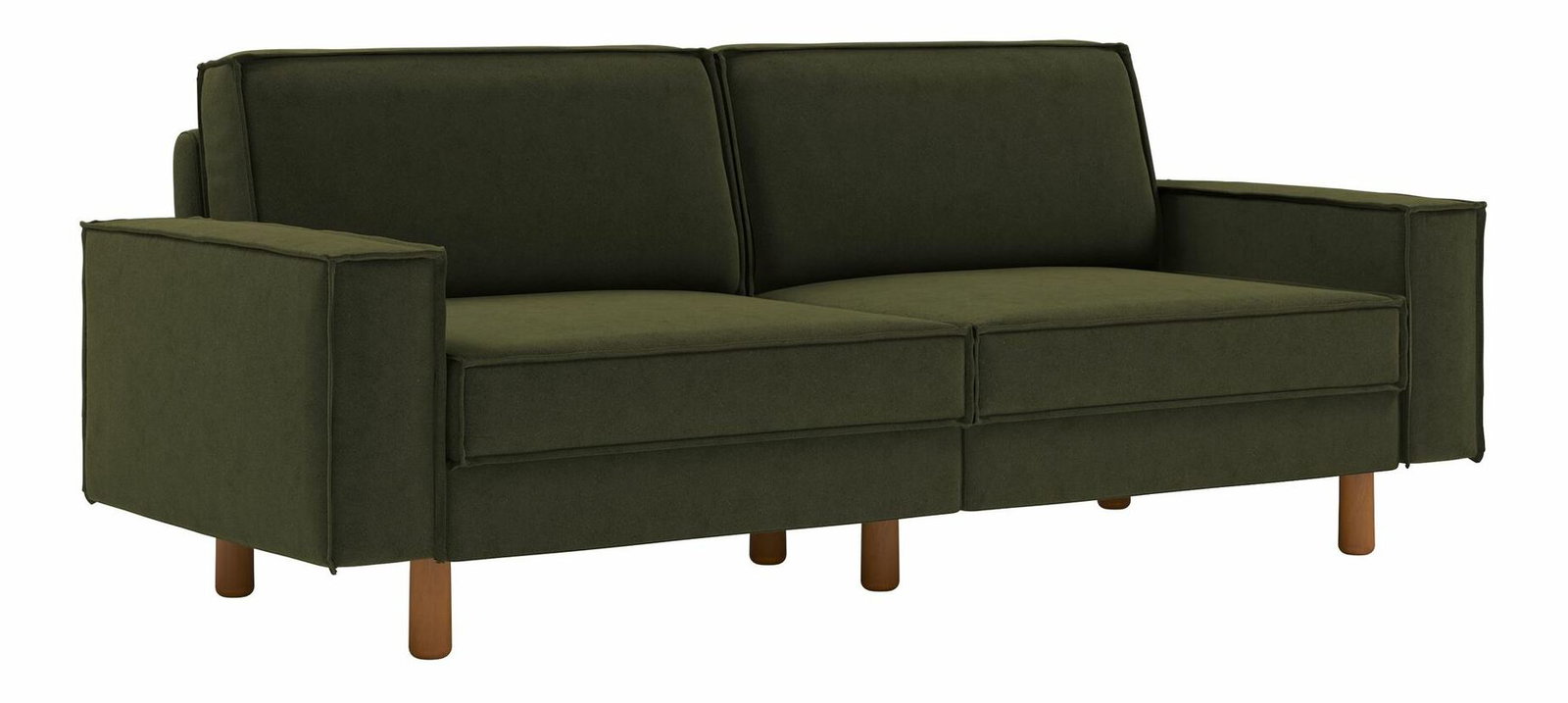 Pohovka Spary 3 (petrolejová + ořech)