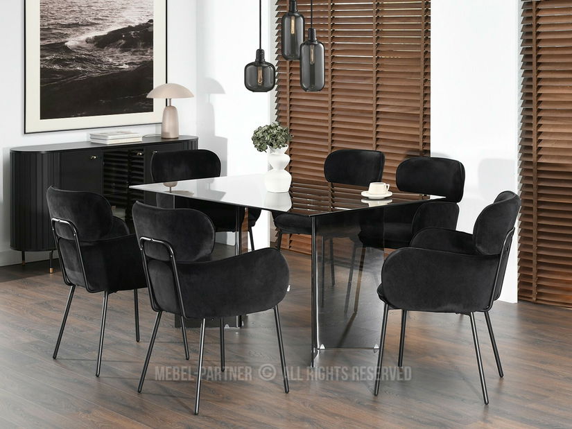 Jídelní židle Aguado (černá)