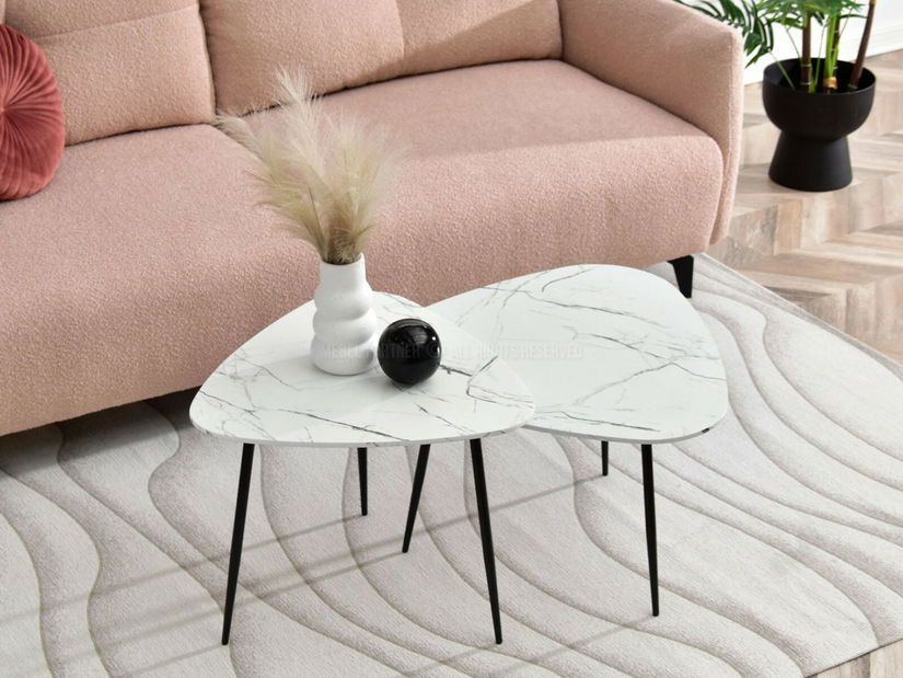 Konferenční stolek Rossi Zest Xl (bílá + černá)