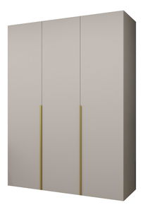 Šatní skříň 150 cm Alice 1 (kašmír + zlatá)