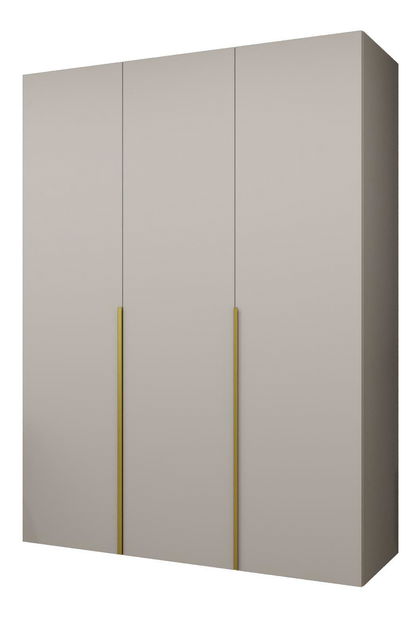 Šatní skříň 150 cm Alice 1 (kašmír + zlatá)