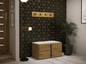 Předsíň Tovenaz VI (dub artisan + černá)