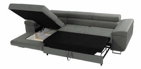 Rohová sedačka Terazuro Mini S (šedá) (s úl. prostorem) (P)