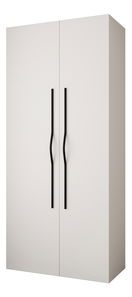 Šatní skříň 110 cm Carmela 40-2 (bílá + černá)