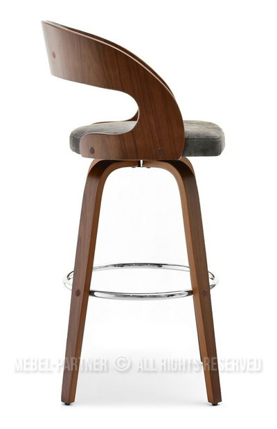 Židle Hook (ořech + chromová)