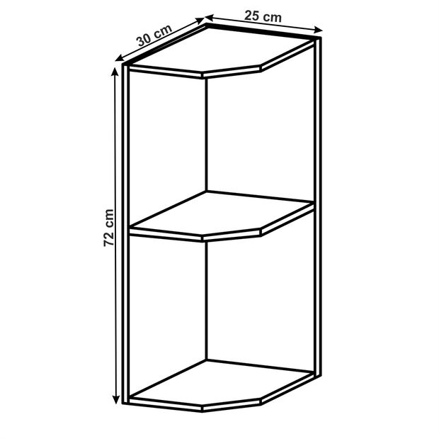 Horní kuchyňská skříňka G25PZ Lanaya (bílá)