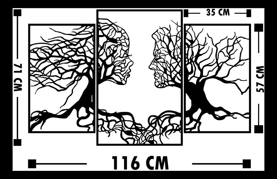 Nástěnná dekorace Arli