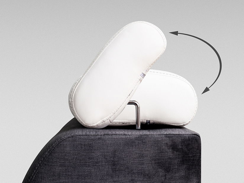 Rohová sedací souprava Lacey (bílá + šedá) (P)