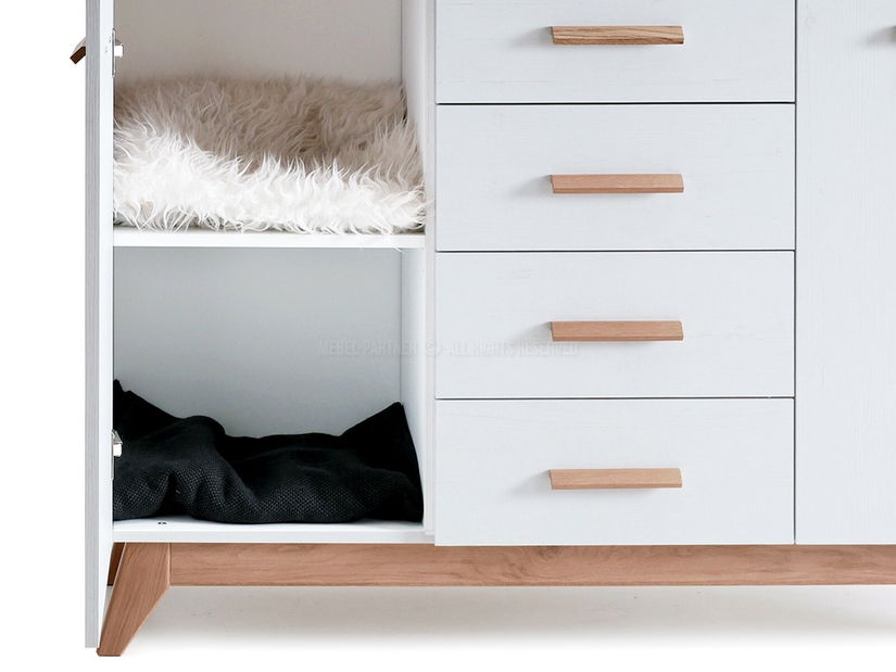 Komoda Balones BG09 (bílá + dub)