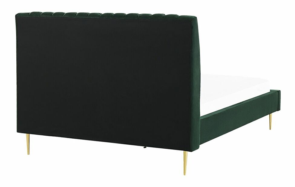 Manželská postel 140 cm Marvik (zelená)