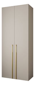 Šatní skříň 100 cm Carmela 50-3 (kašmír + zlatá)