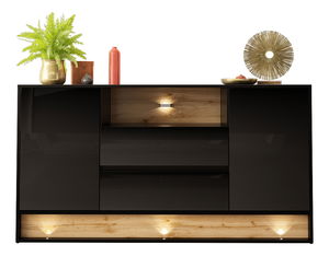 Vitrína Gallina 160 (černá)