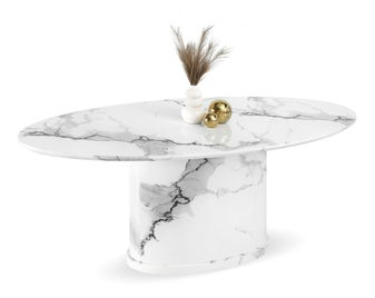 Jídelní stůl Belka Stol (bílý mramor)