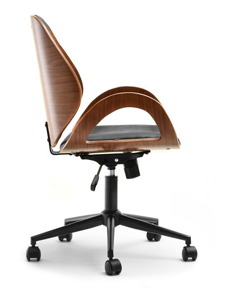 Křeslo Ginny (ořech tmavý + černá)