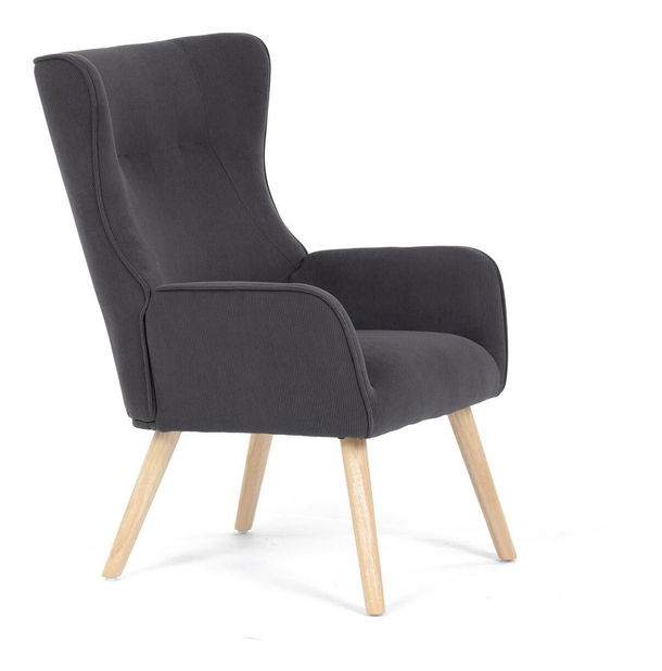 Křeslo Atribuian (tmavě šedá)