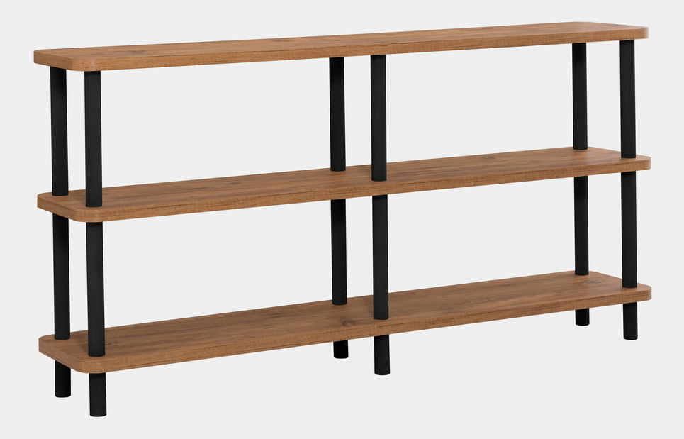 Regál Rebecca (Černá + Borovice atlantic)