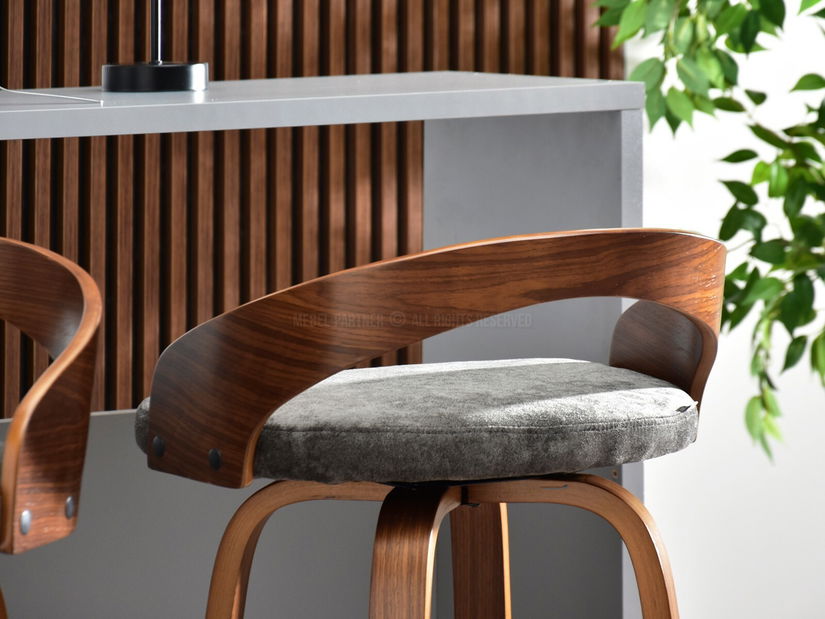 Židle Haime (ořech + chromová)