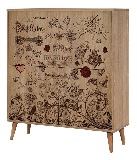 Předsíň Maluxe 731 (dub sonoma + kamenná)