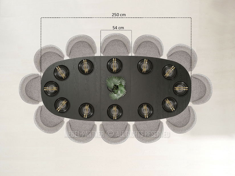 Jídelní stůl Titular (černá)