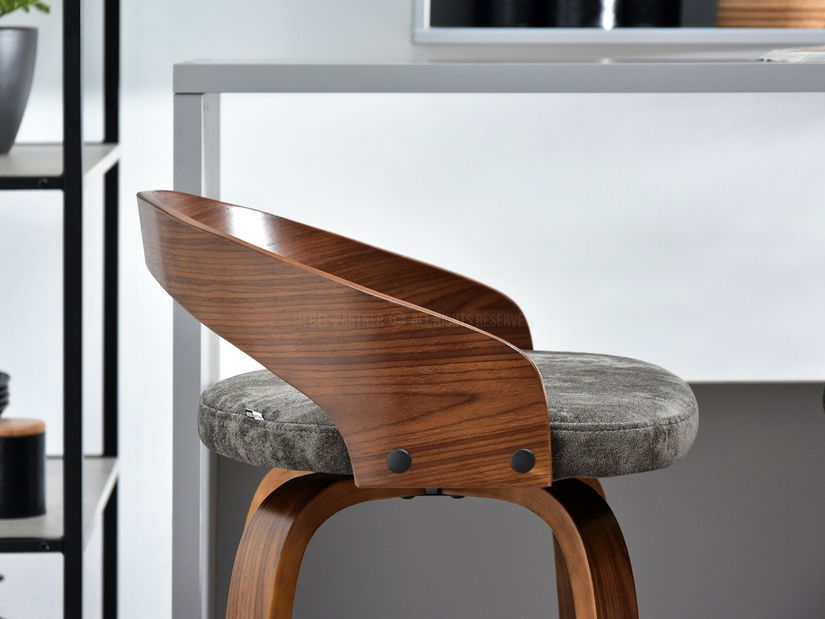 Židle Haime (ořech + chromová)