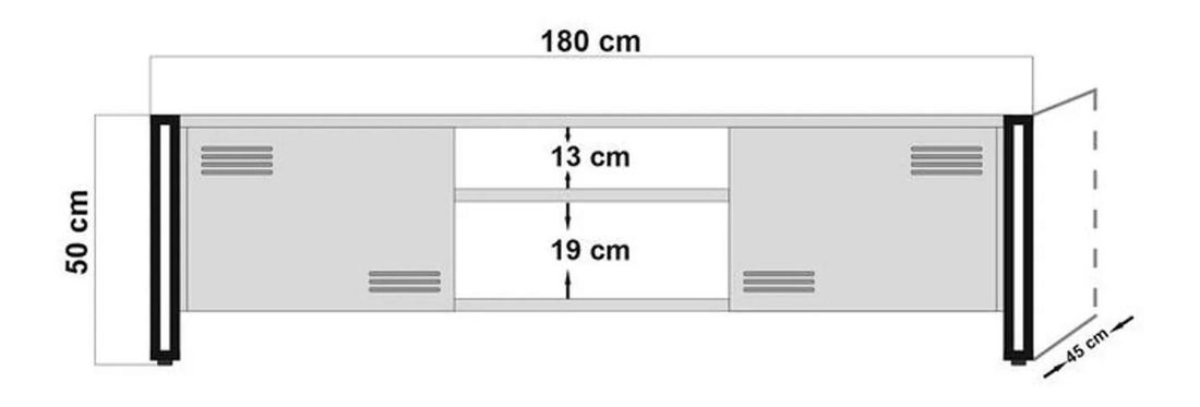Souprava nábytku do obývacího pokoje Cosmopolitan 22 (atlantická borovice + černá)