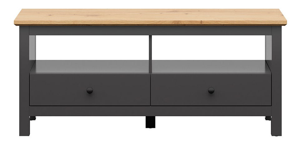 TV stolek/skříňka BRW Hesen RTV2S/6/14 (grafit + dub artisan)