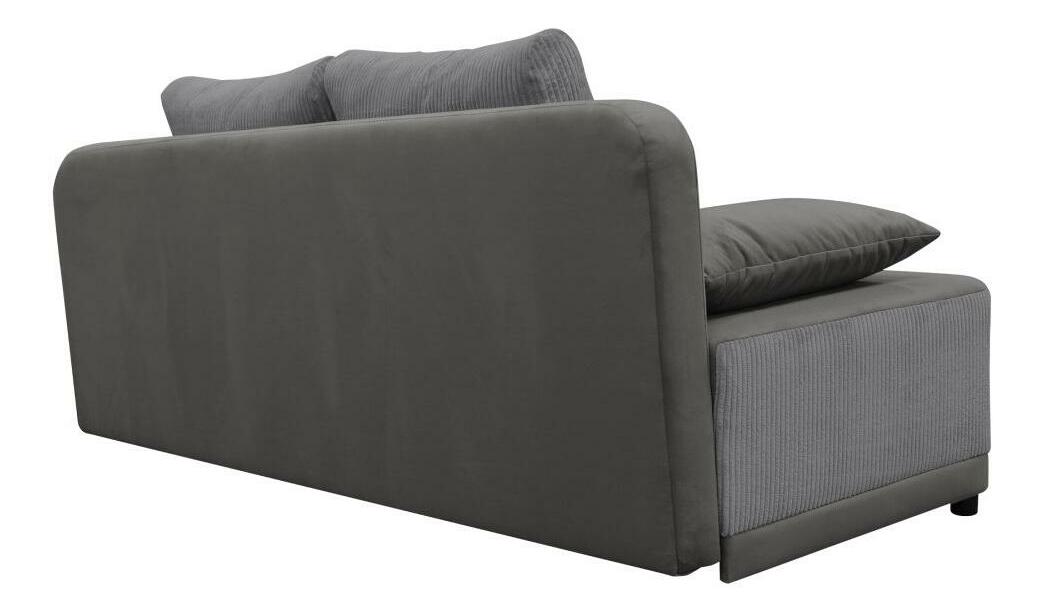 Rozkládací pohovka Sonta (šedá) (s úložným prostorem)