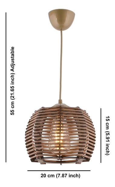 Stropní svítidlo Bamborenso 4 (přírodní)