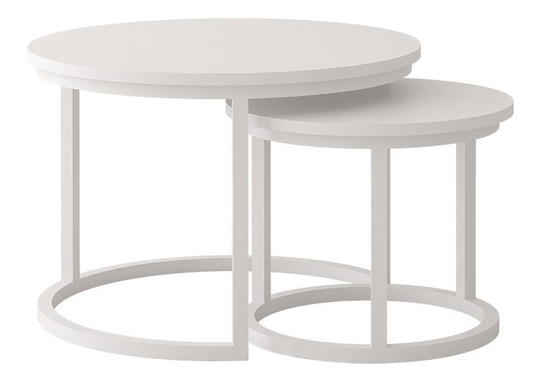 Set konferenčních stolků Tulin (bílá)