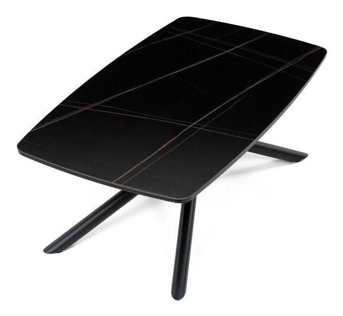 Konferenční stolek Apoyabamos (mramor černý)