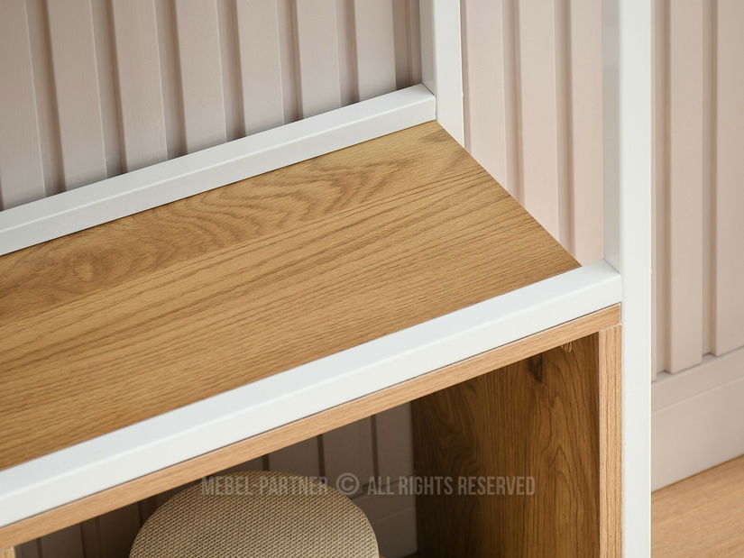 Regál Julia (dub + bílá)