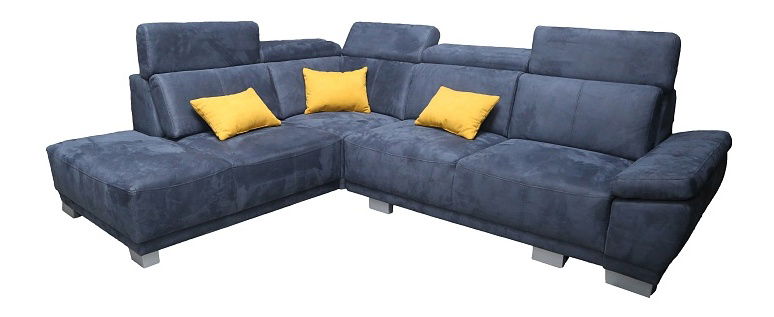 Rohová sedačka BRW Hilton (tmavě modrá) (L)
