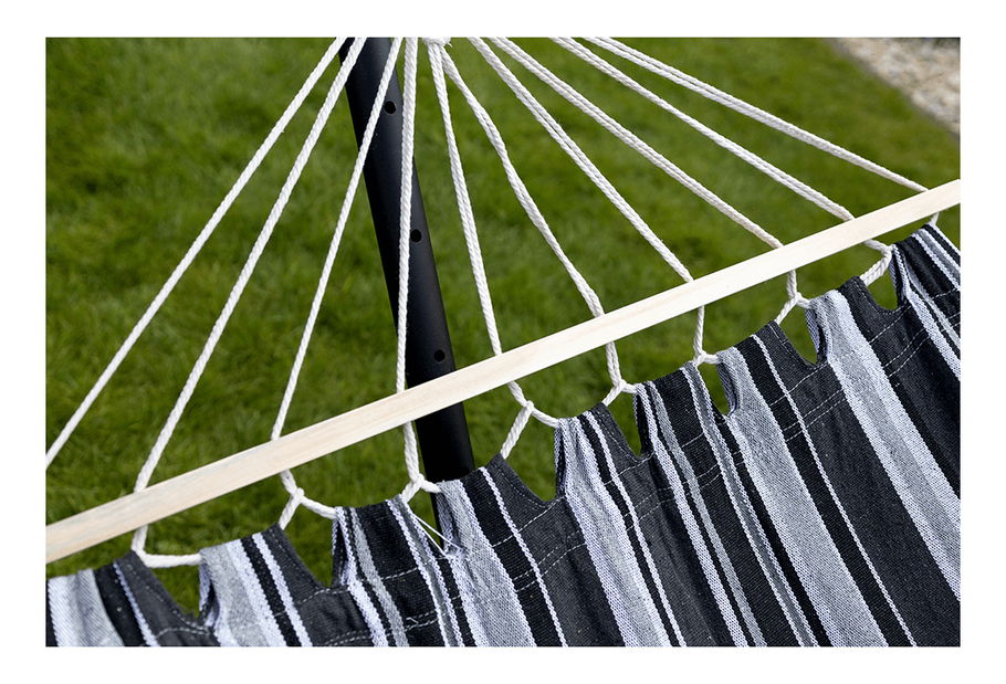Houpací síť Elena (šedá + bílá)